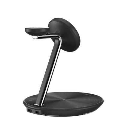 SwitchEasy PowerStation 5 in 1 Magnetic Wireless Charging Stand - Black