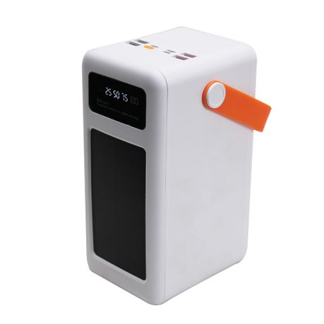 100000 mAh 370Wh 7-Port Solar Power Bank with 4 Line USB Cable & Lantern