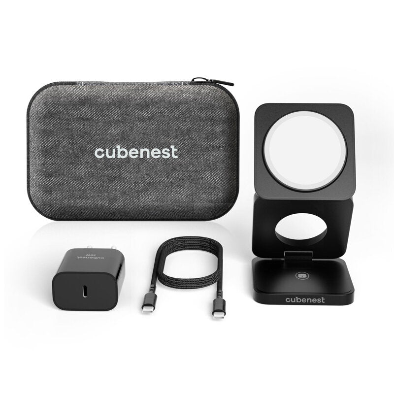 Cubenest 3-in-1 Foldable Travel Charging Station